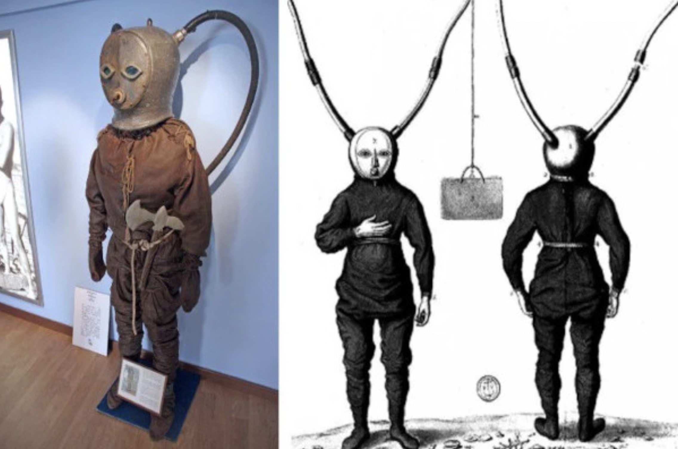 pierre remy de beauve diving suit - He